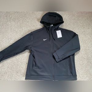 NWT Women’s Nike Therma All Time Full Zip Rib Drawcord CU9340-010 SIZE: LARGE